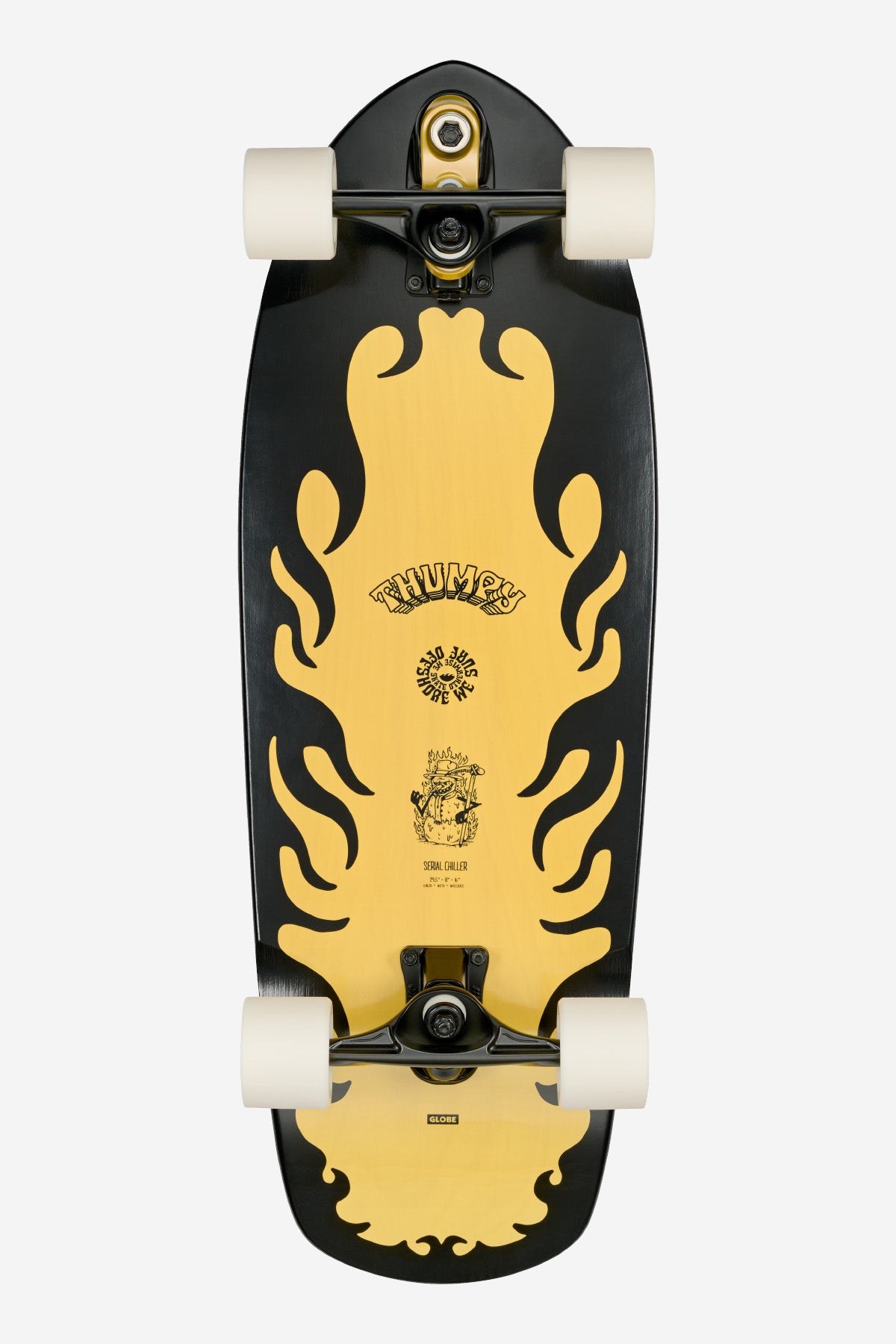 bottom graphic of Thumpy 30" Surf/Skate Cruiser