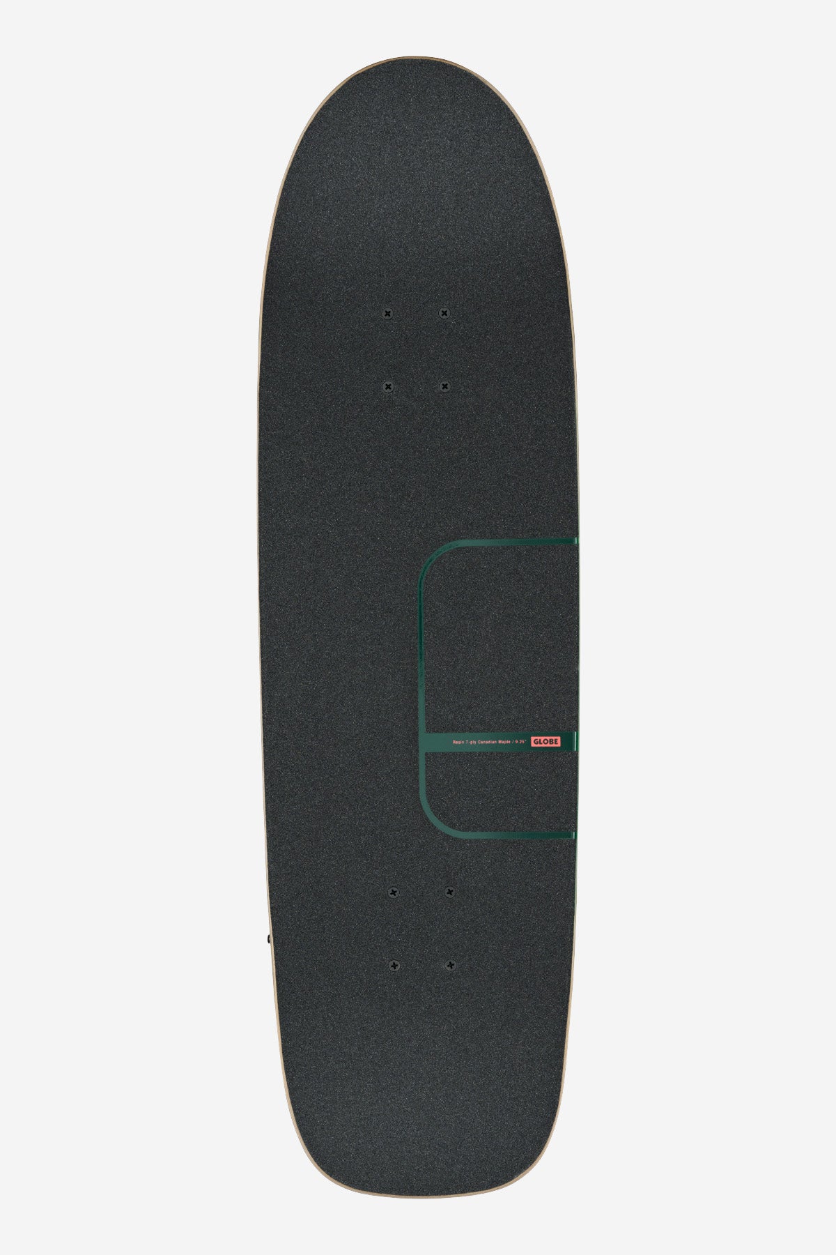 Grip view of the Kerbo 32" Cruiser Black Maple/Emerald Green.