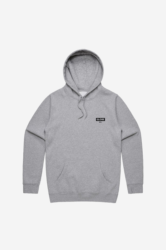 Front view of the Living Low Velocity Hoodie Grey Marle.