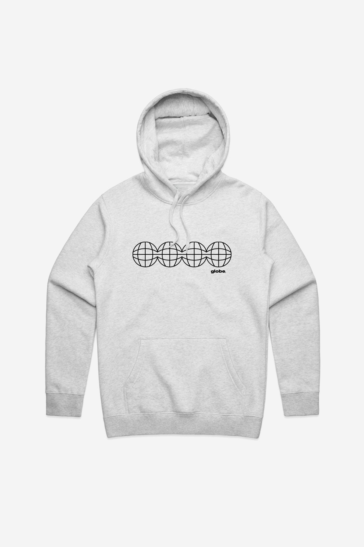 Front view of the Origin Hoodie Grey Marle.