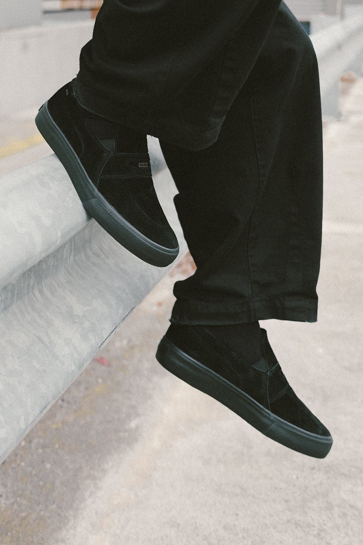 Lifestyle shot of the Liaizon - Black Suede.
