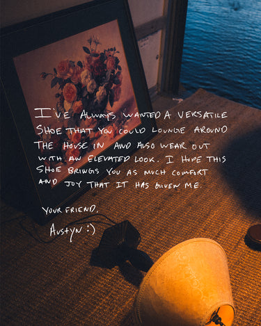 Austyn's message about the Mule - Gillette Oxblood/Gillette.