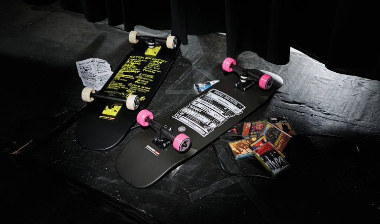 collection of Ramones X Globe cruiser boards