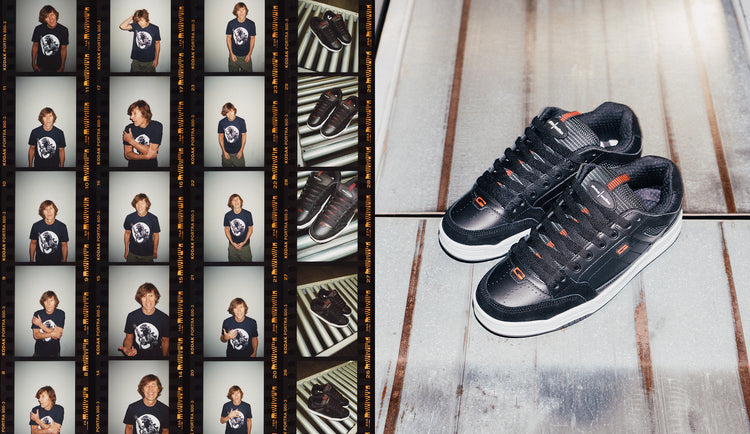 Lifestyle shots of the Tilt Prime - Rodney Mullen Black/Mullen.