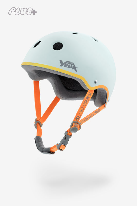 Angled front view of the YEPA T-Shell Plus Helmet Icelandic Sun.