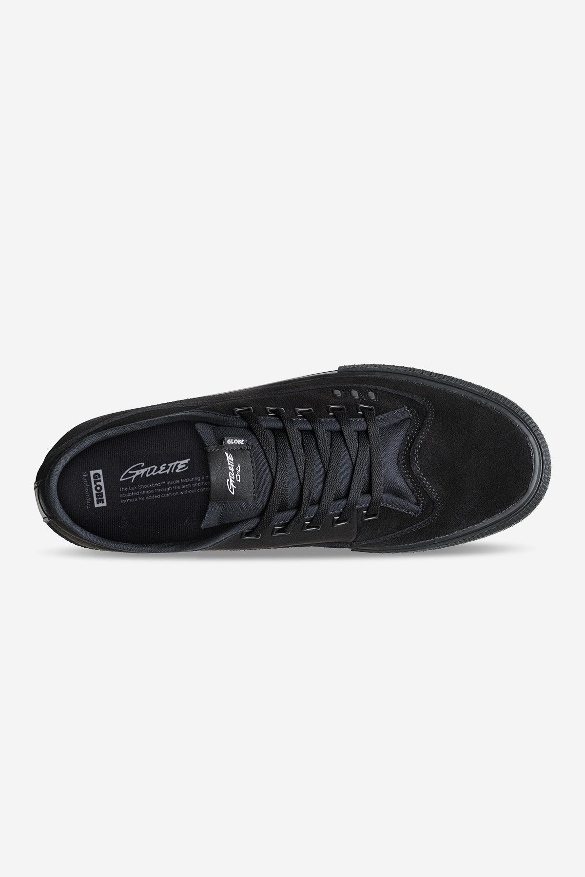 Aerial view of the Gillette Black/Suede/Black.