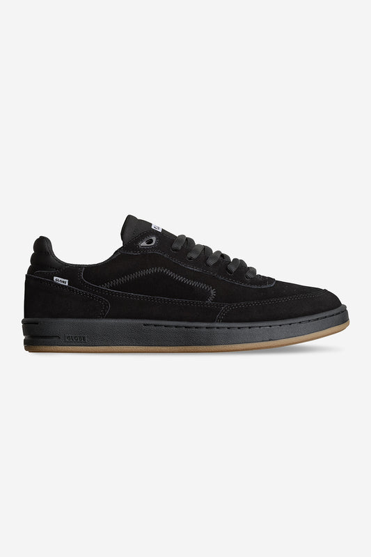 Profile view of the Holand Black Suede.