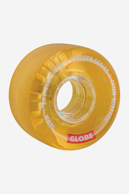 detail of Bruiser Cruiser Wheels 58mm - clear honey