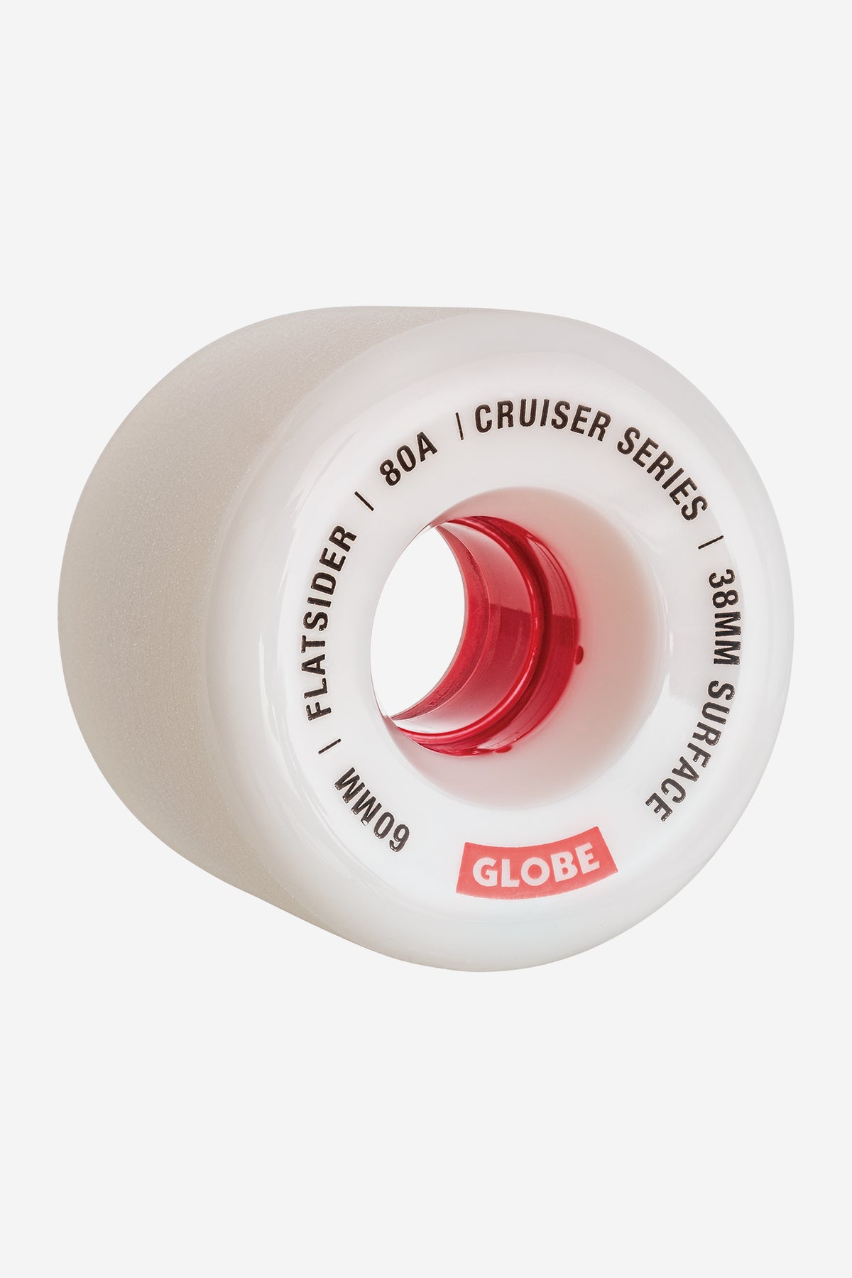 detail of Flatsider Wheel 60MM - White/red