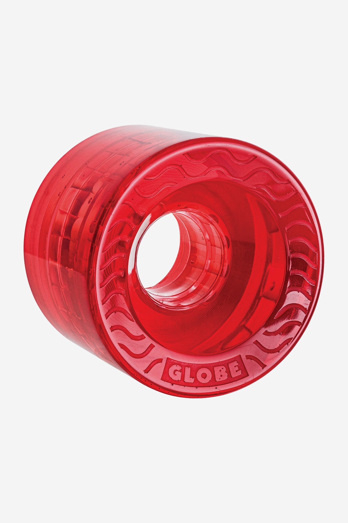 detail of Retro Flex Cruiser Wheel 58mm - clear/red