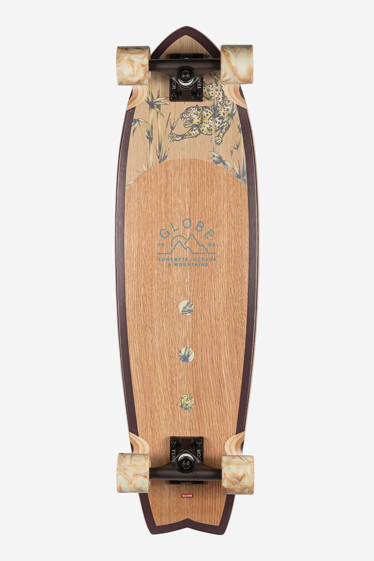 Bottom graphic of Chromantic 33" Cruiser - White Oak/Jaguar