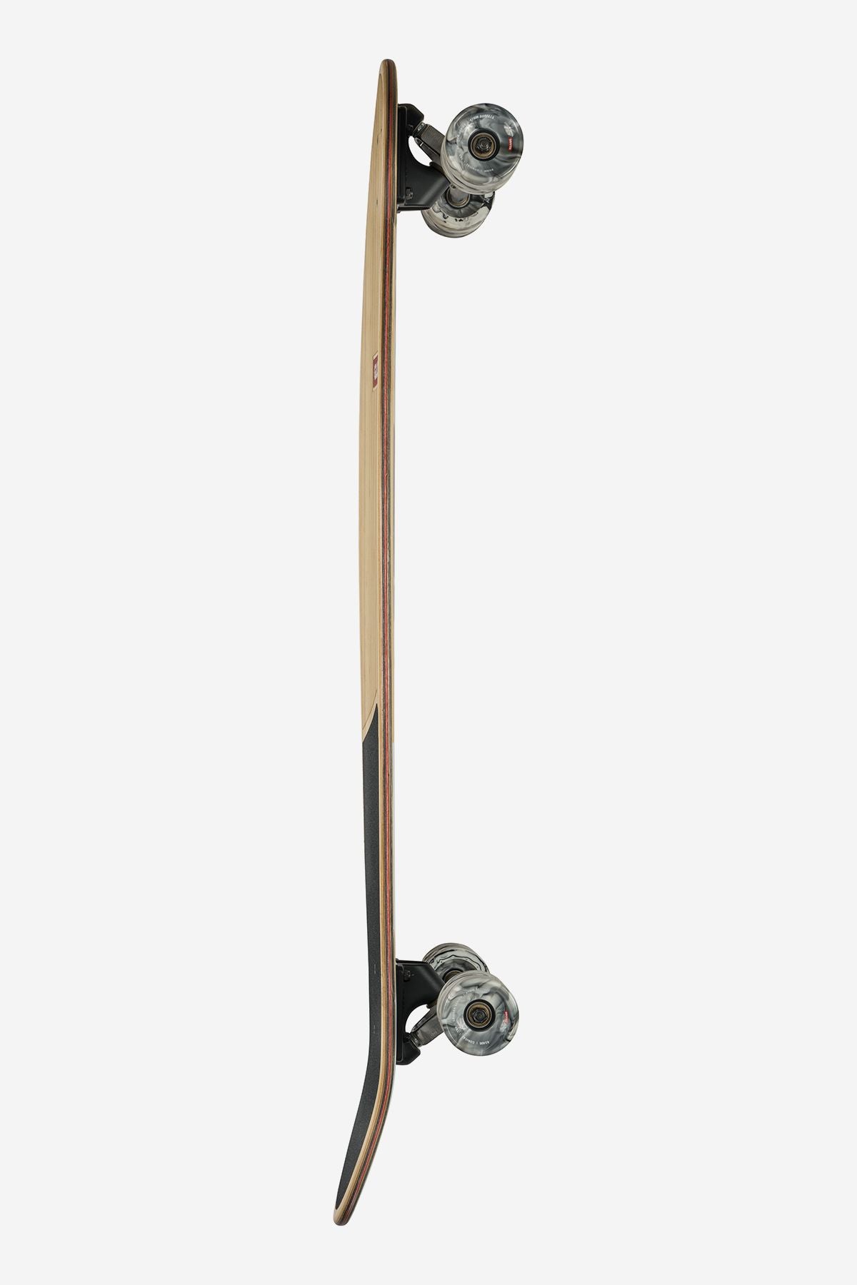 profile of Pinner 40" Classic Longboard Bamboo/Black Dye