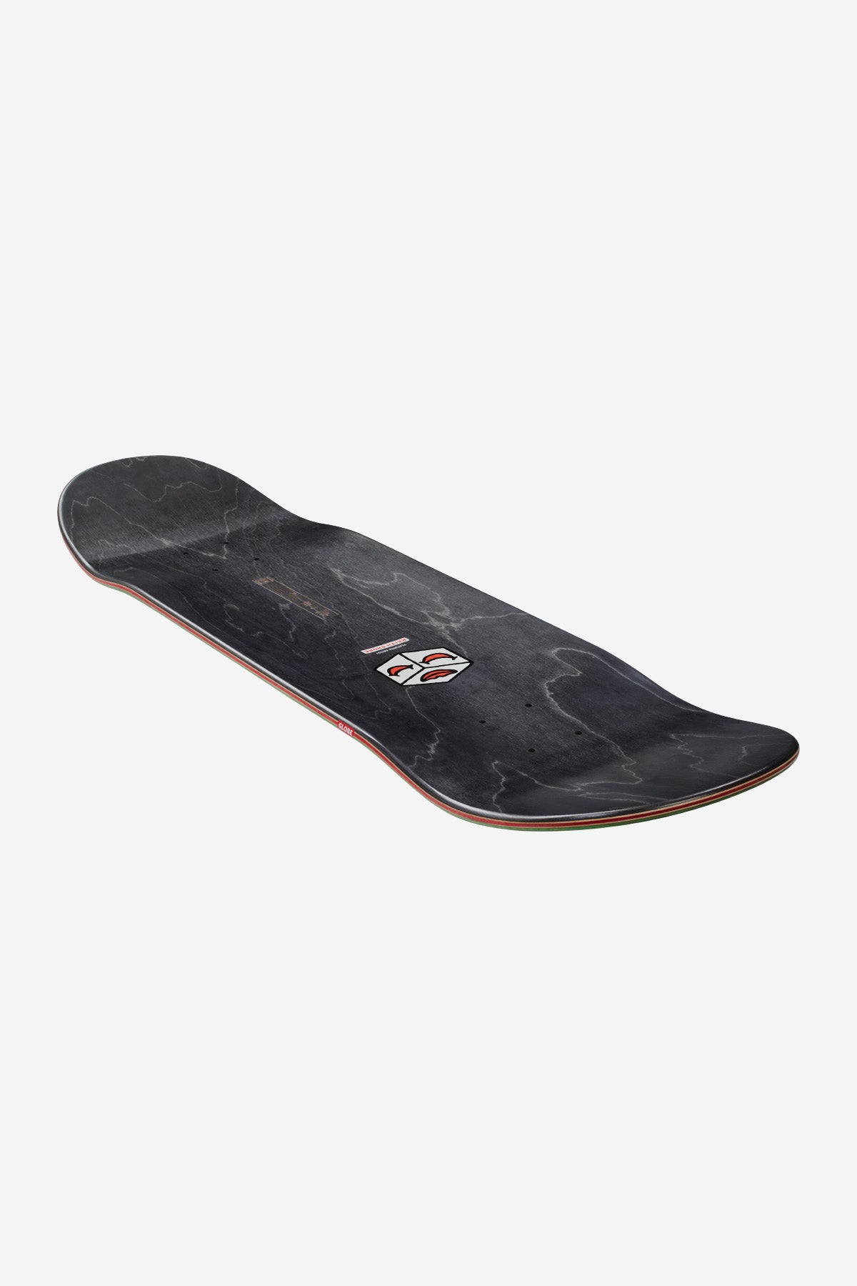 Kerbo Deck 9.25 Shore/B Willy black marble deck shown at an angled perspective