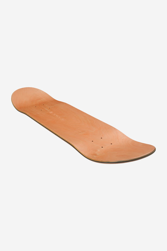 The G1 Visitation Deck 8.25" - Terra Bay, a classic skateboard deck with a curved nose and tail, is shown angled on a white background. This Resin-7 deck is sold without grip tape, wheels, or hardware.