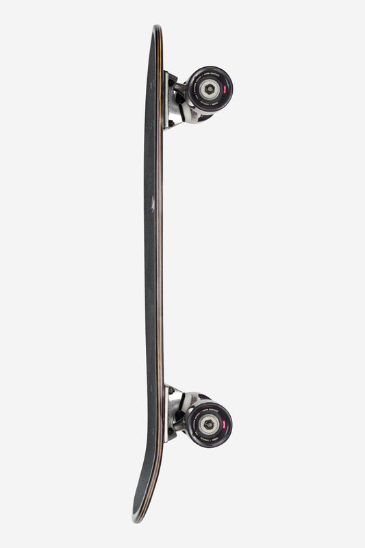 The Blazer Cruiserboard 26" - Crunch is shown from the side, highlighting its black curved deck, metal trucks, and four wheels set against a plain white background.
