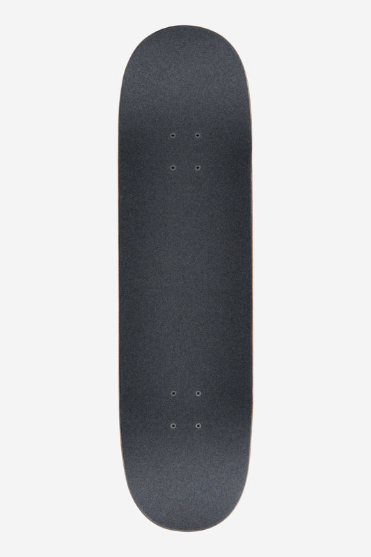 The Goodstock Complete 8.75" - Dark Teal skateboard deck features a textured grip surface and is shown from above on a plain white background, with no wheels or trucks attached.