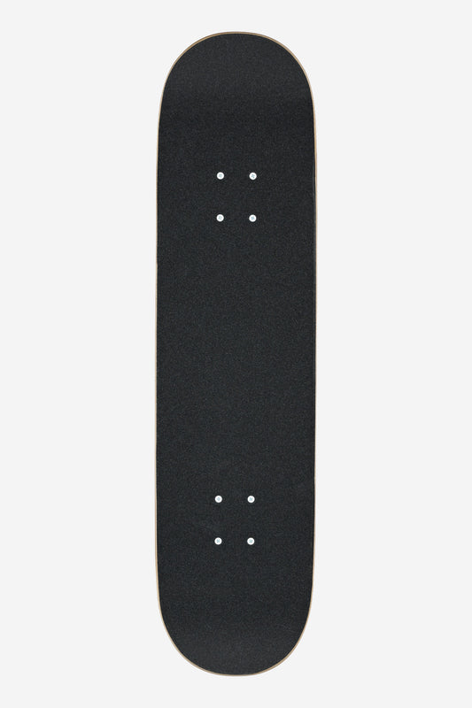 The G0 Hive Complete 8.25" - Blur skateboard deck is shown from above, highlighting its black grip tape, pre-drilled holes for Slant trucks, and bold wordmark logo on a plain white background.