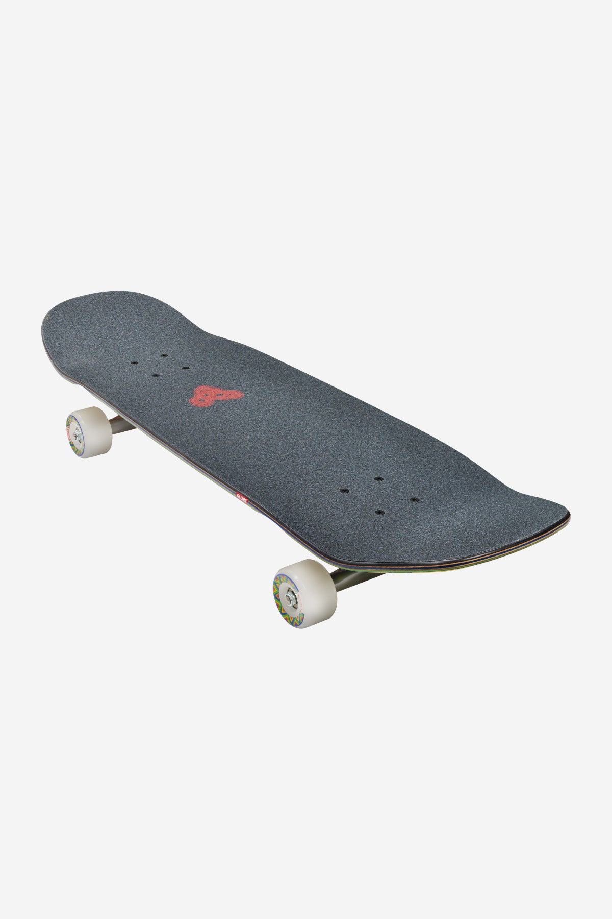 Hammer Cruiserboard 9.0 complete deck with blunt nose dark speckled surface and white wheels