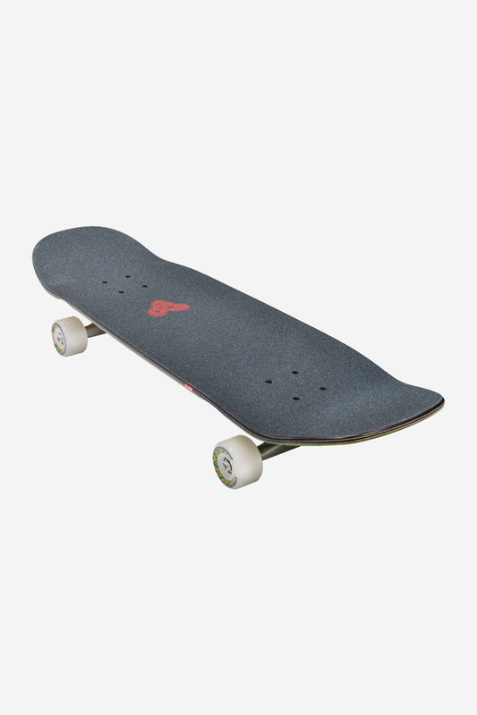Hammer Cruiserboard 9.0 complete deck with blunt nose dark speckled surface and white wheels