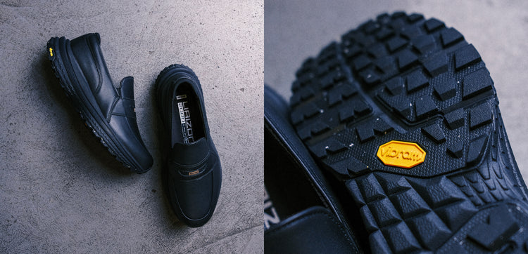 Lifestyle shots of the Liaizon Vibram - Black. 