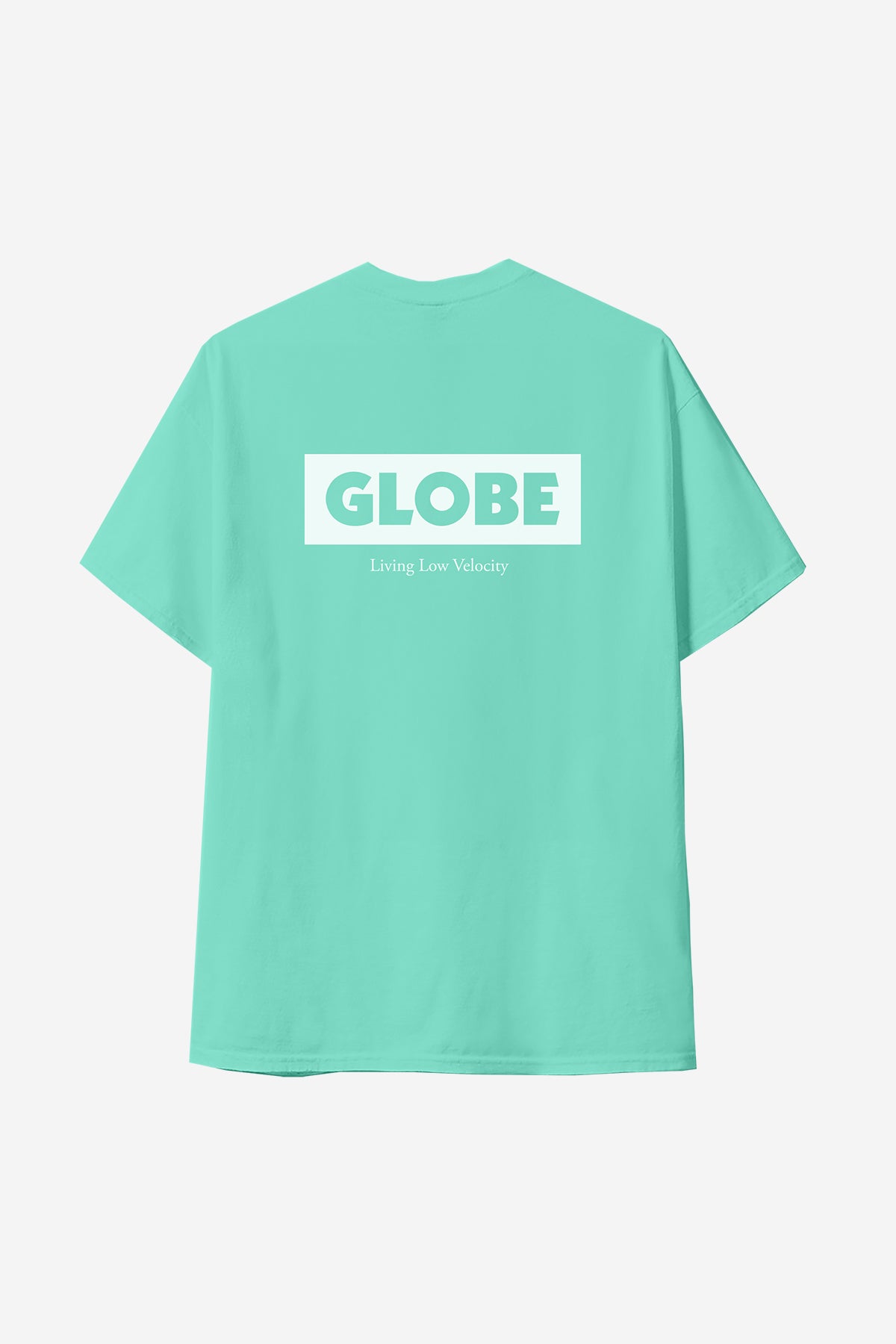 Back view of the Living Low Velocity Tee - Mint. 