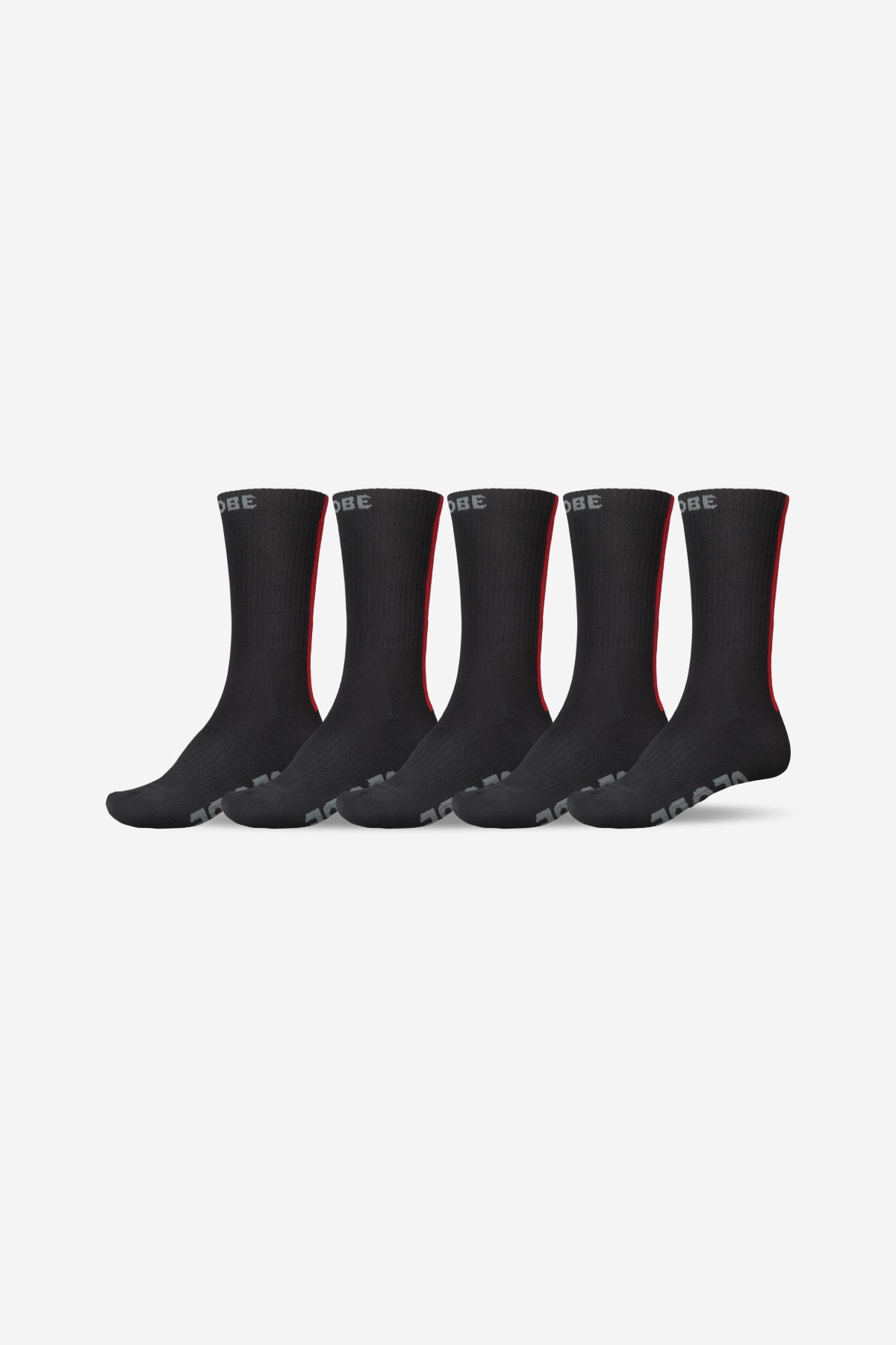 profile of Stripe Hi Crew Sock 5 Pack