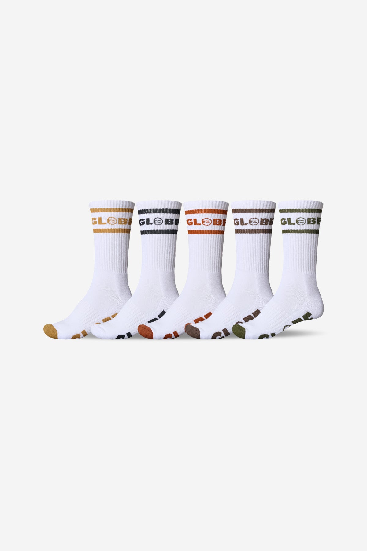 color range of Tilt Hi Crew Sock 5 Pack