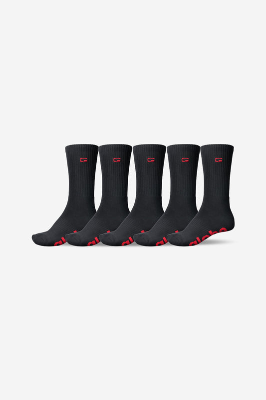 profile of OG Logo Hi Crew Sock 5 Pack