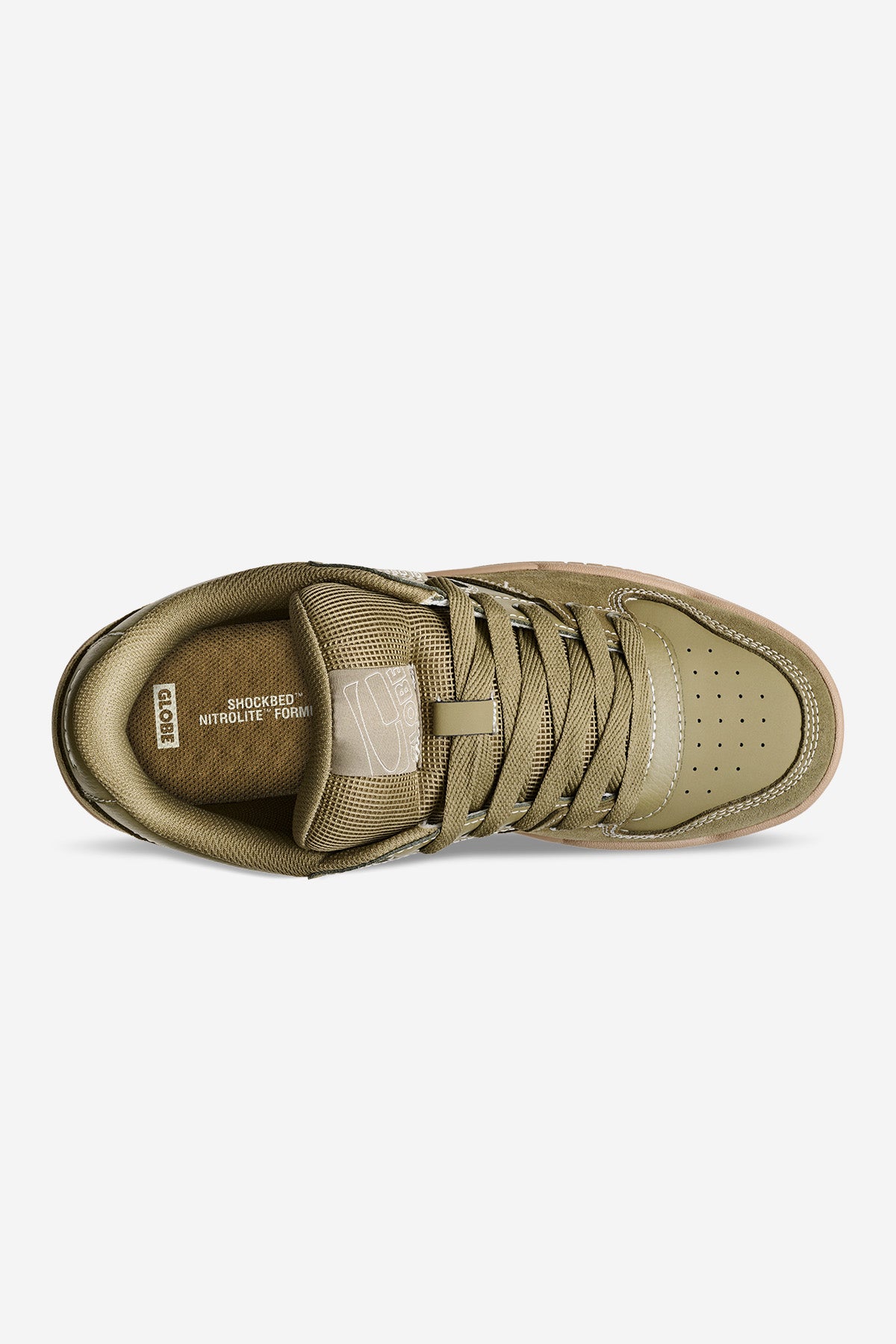 Aerial view of the Mojo 2.0 - Olive/Gum. 