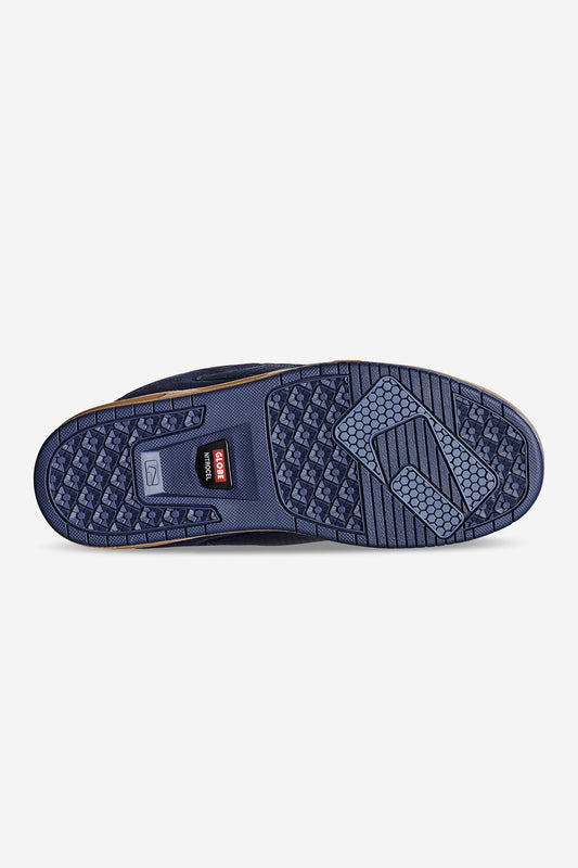 Bottom view of the Sabre - Navy/Gum. 