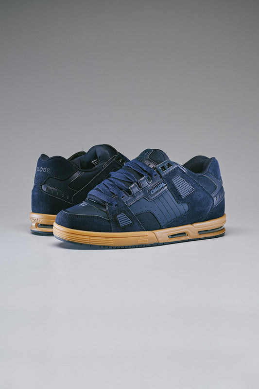 Studio image of the Sabre - Navy/Gum. 