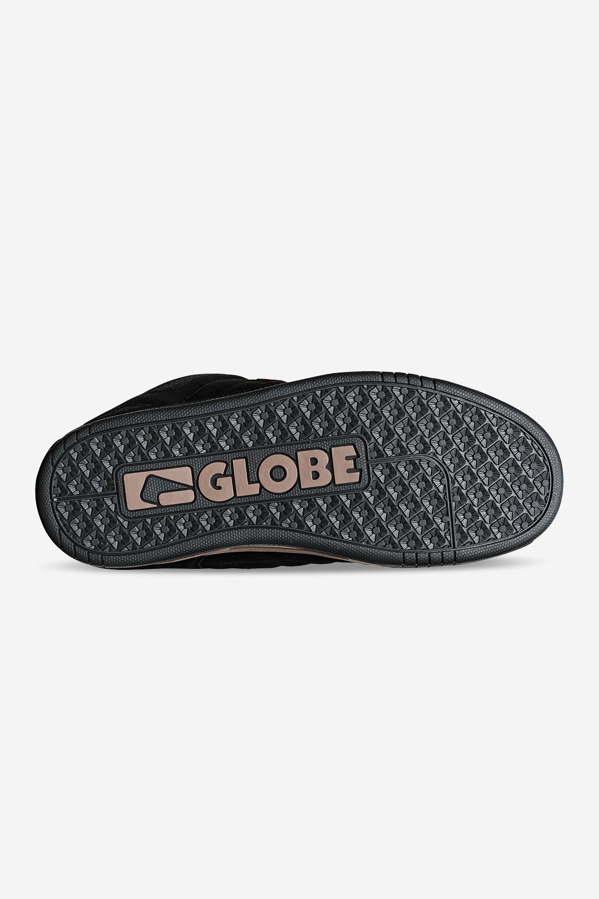 Bottom view of the Tilt Prime - Black/Gum. 