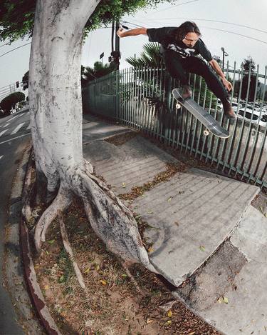 Action shot of skateboarder Austyn Gillette wearing the Dover - Dark Chocolate Gillette. 