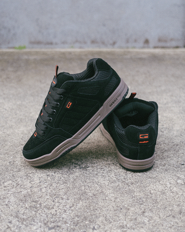 Gif of candid photos of the Tilt Prime - Black / Gum / Mullen. 