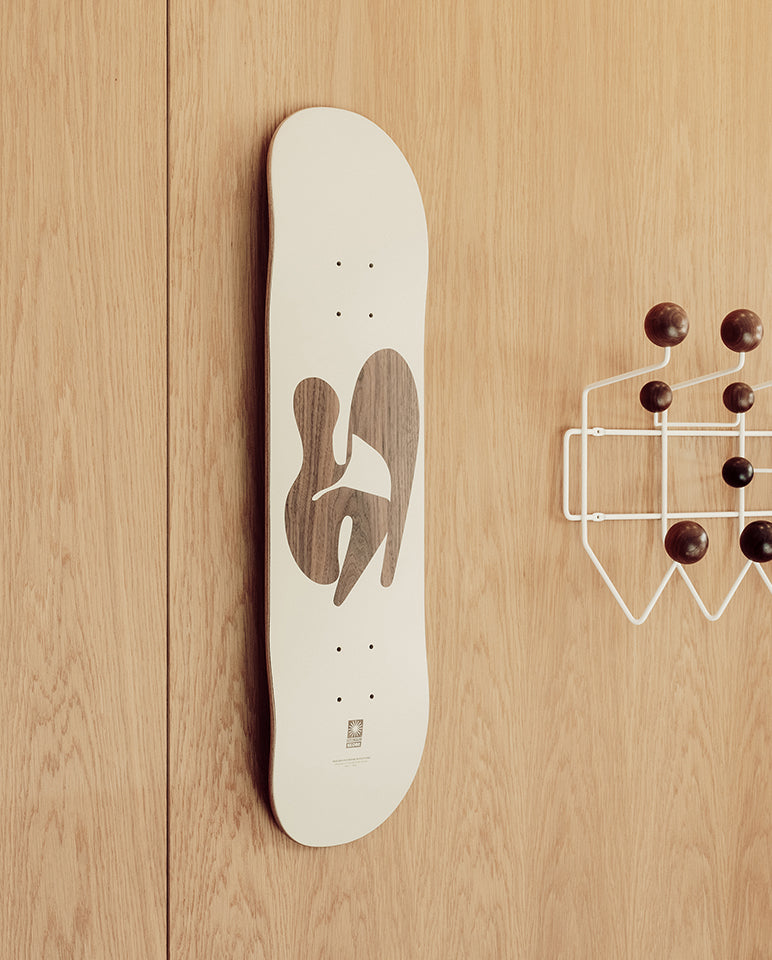 The Eames silhouette Deck - Plywood sculpture hanging on a wall 