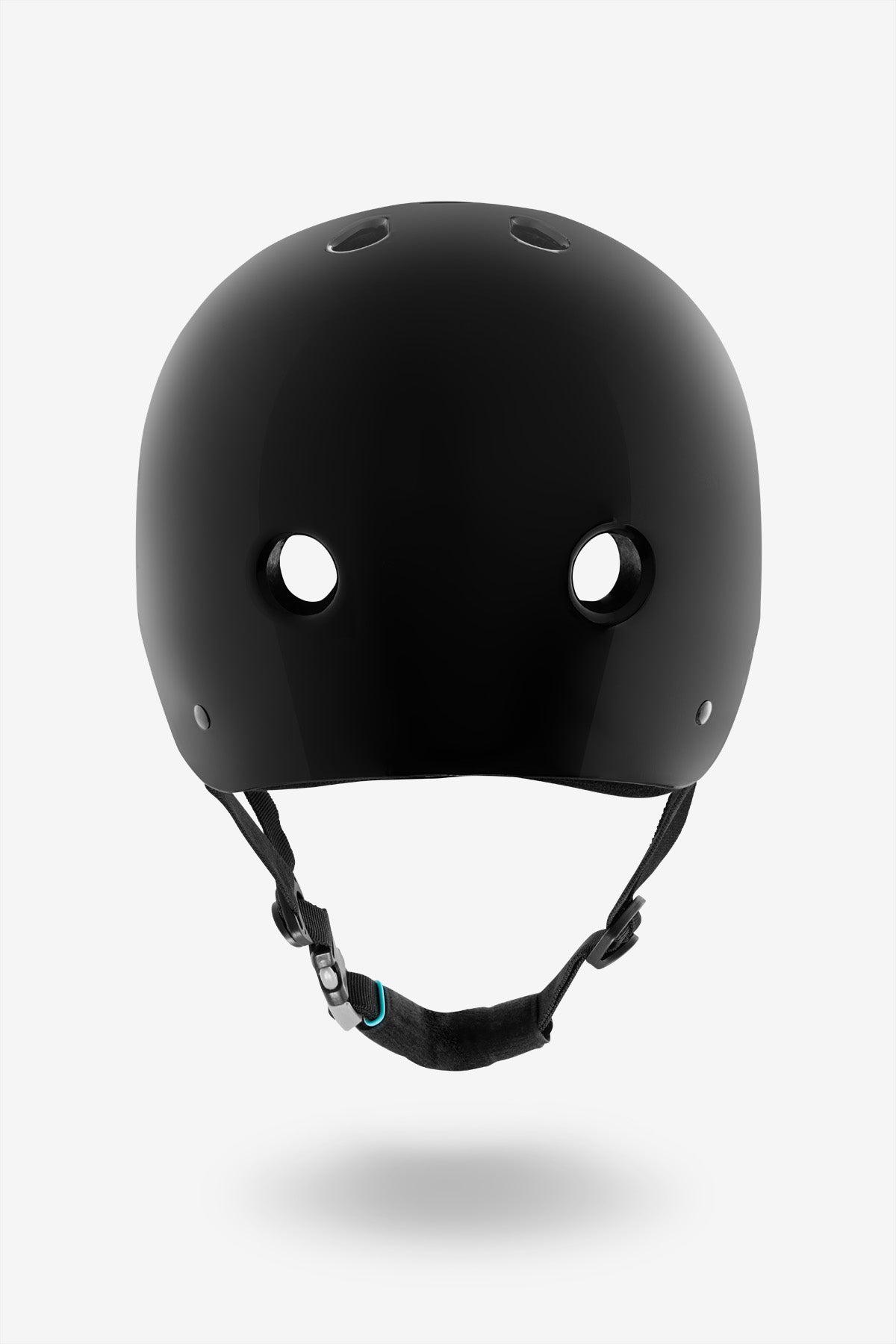Back view of the YEPA T-Shell Helmet Gloss Black. 