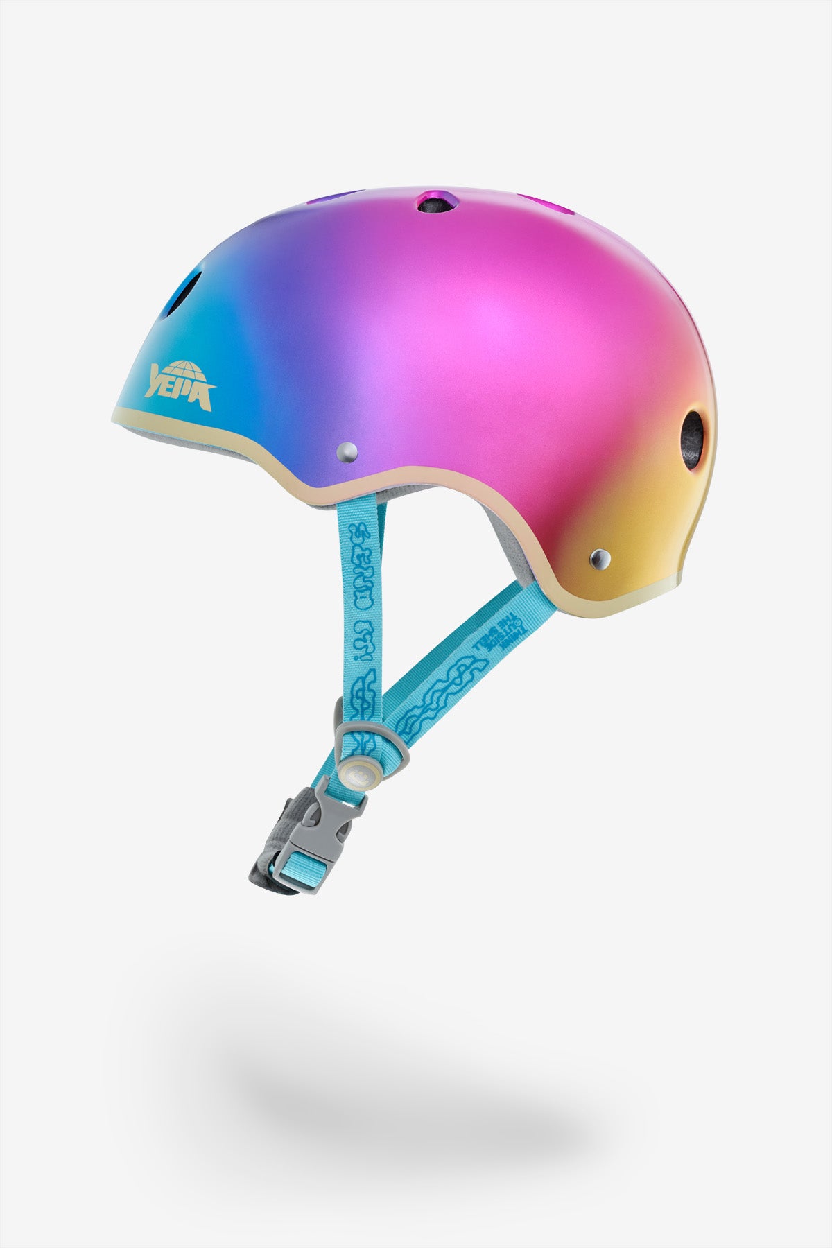 Profile view of the YEPA T-Shell Pro Helmet Lizzie - Metallic Lake Sunset.
