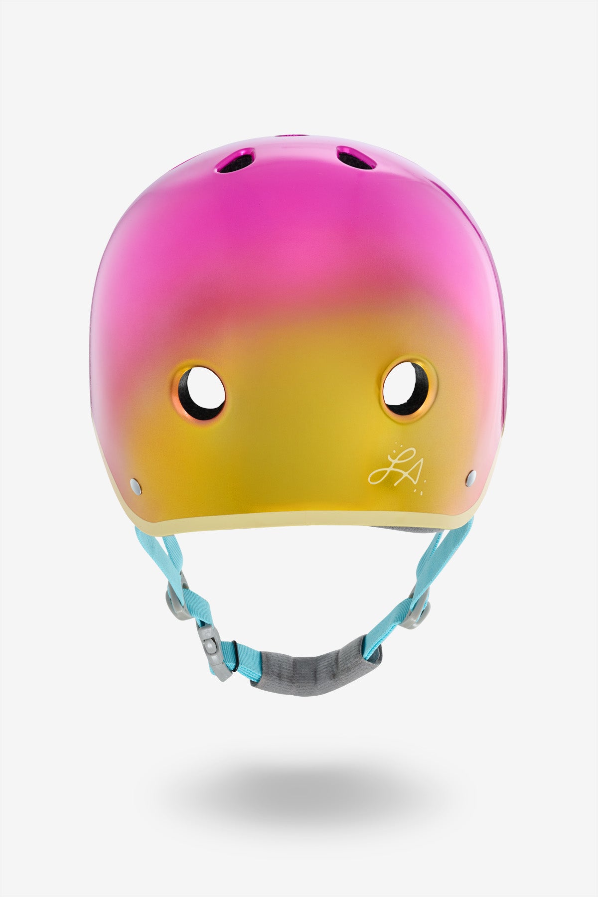 Back view of the YEPA T-Shell Pro Helmet Lizzie - Metallic Lake Sunset.