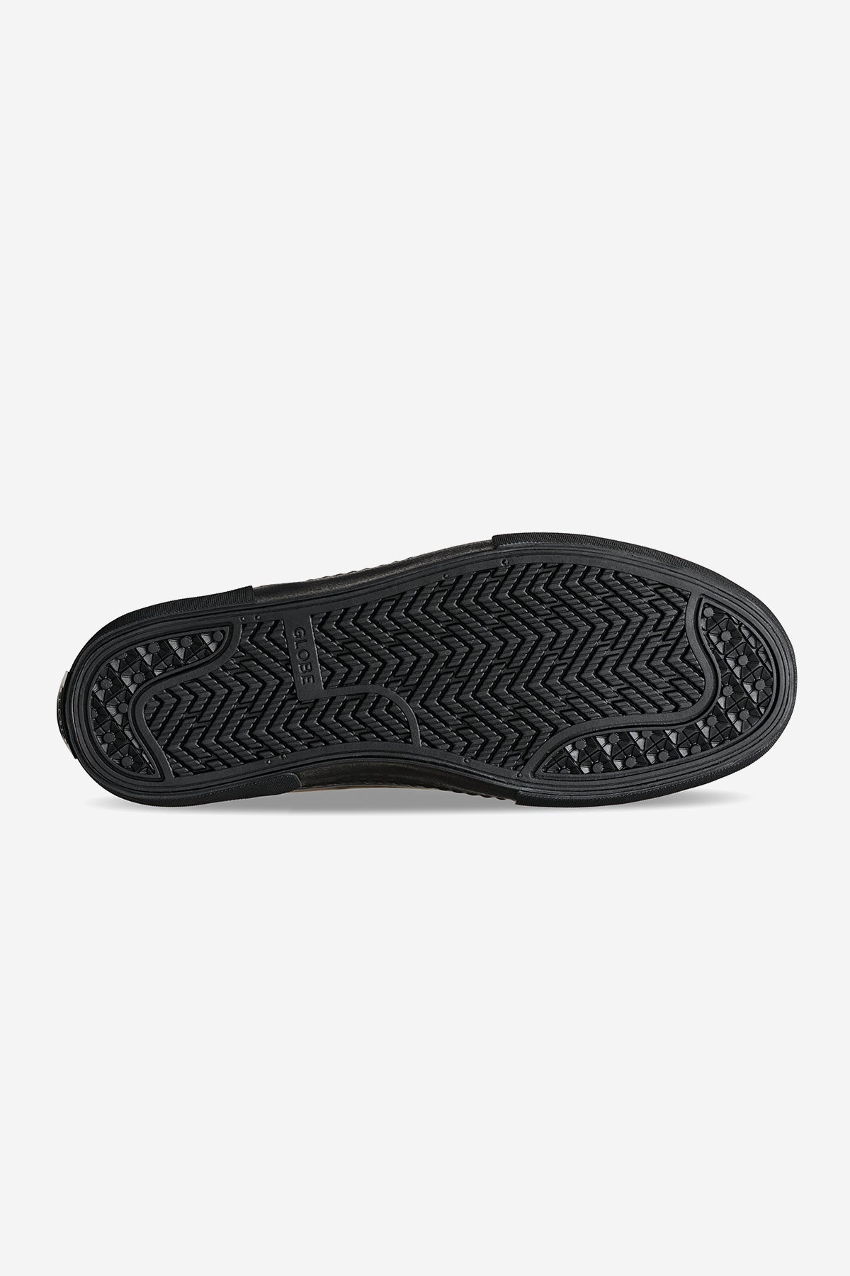 Bottom view of Dover II Wasted Talent black pull up Chelsea boot highlighting the textured tread sole