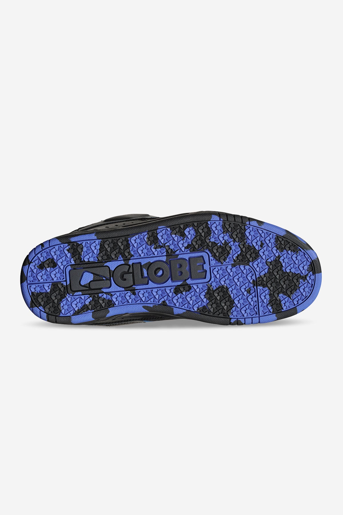 bottom view of Fusion - Black/Blue/Mosaic