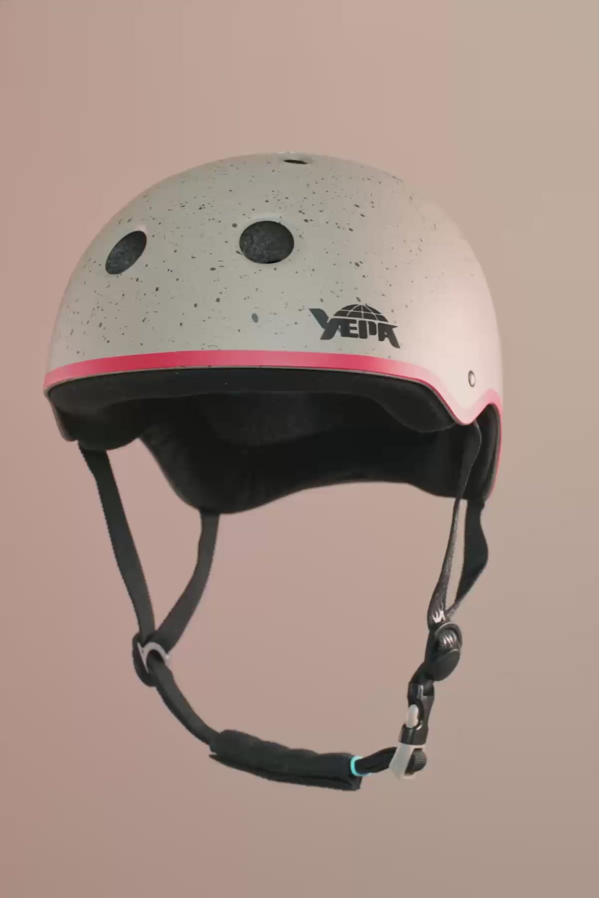 Detail video of the YEPA T-Shell Plus Helmet Stone/Speckled.