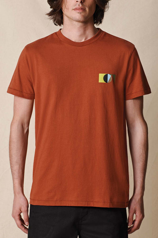 front view of flag tee
